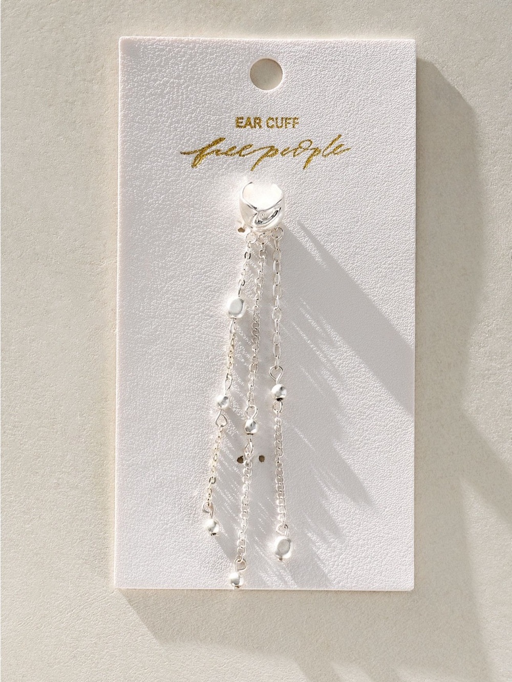 NWT Free People Bells and Whistles Ear Cuff in Silver - Picture 4 of 5